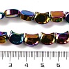 Electroplate Glass Beads Strands EGLA-Q128-09A-FP03-4