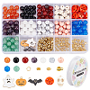 DIY Halloween Gemstone Bracelet Necklace Making Kit DIY-OC0008-56-1