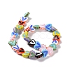 Heart Handmade Lampwork Beads Strands LAMP-G150-01B-3