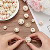 PandaHall Elite 60Pcs 3 Styles Printed Wooden Beads WOOD-PH0002-64-5