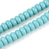 Opaque Solid Color Glass Beads Strands GLAA-ZX008-8mm-18R-1