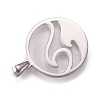 Non-Tarnish 304 Stainless Steel Pendants STAS-N096-05P-3