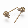 Brass Ball Post Ear Studs EC253-AB-2