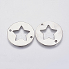 Tarnish Resistant 304 Stainless Steel Pentacle Links connectors STAS-F139-048P-2
