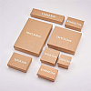 Kraft Paper Cardboard Jewelry Boxes CBOX-BC0001-09-7