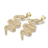Brass Micro Pave Cubic Zirconia Pendants ZIRC-S067-038-NF-3