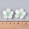 Flower Acrylic Bead Caps SACR-T017-51D-4