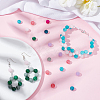 240Pcs 8 Style Natural Dyed White Jade Beads G-AR0003-96-4
