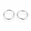 Platinum Plated Brass Open Jump Rings X-JRC10mm-NF-3
