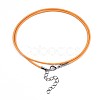 Waxed Cotton Cord Necklace Making MAK-S034-023-3