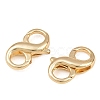 Brass Double-Sided Lobster Clasp for Jewelry Making KK-CBAA482-03G-2
