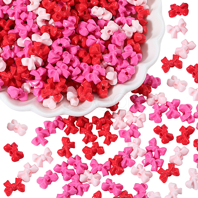 500Pcs Opaque Acrylic Beads SACR-PA0001-21D-1