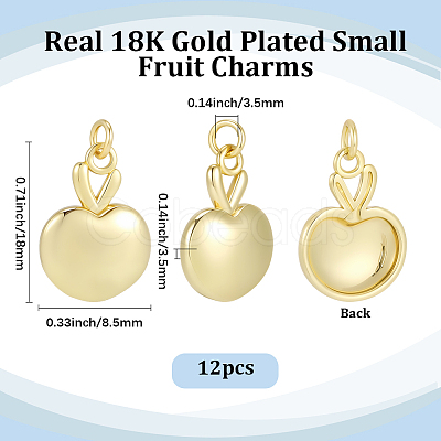 12Pcs Brass Pendants KK-BBC0025-52-1