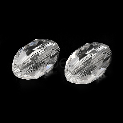 Transparent Acrylic European Beads TACR-G048-05-1