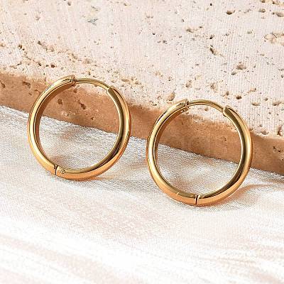 201 Stainless Steel Hoop Earrings EJEW-P304-15B-G-1