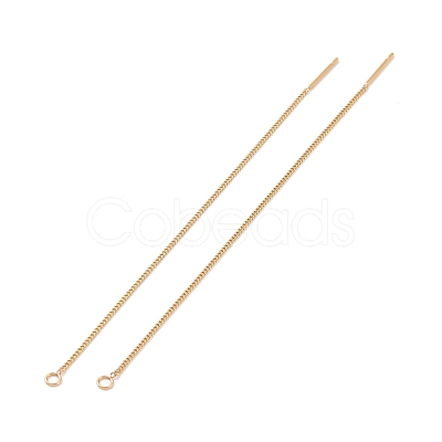 Ion Plating(IP) 304 Stainless Steel Stud Earring Finding STAS-E161-07G-1