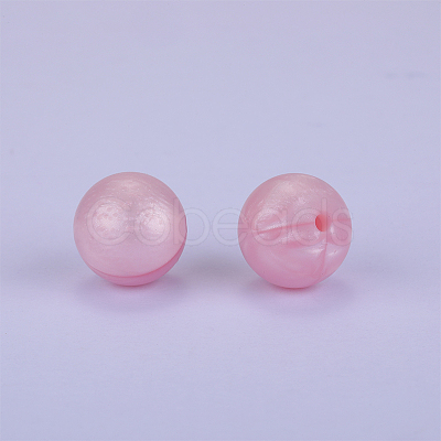 Round Silicone Focal Beads SI-JX0046A-53-1