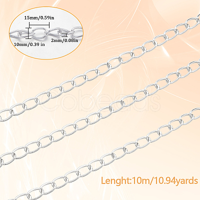 10M Aluminium Curb Chains CHA-SC0001-03S-1