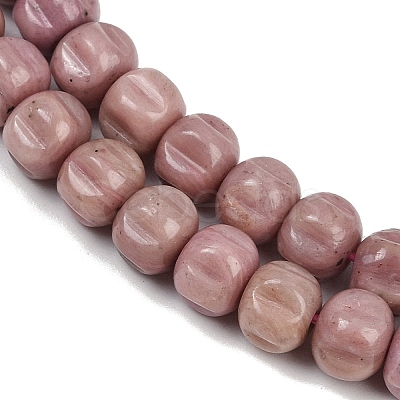 Natural Rhodonite Beads Strands G-Z080-B19-8x6mm-1
