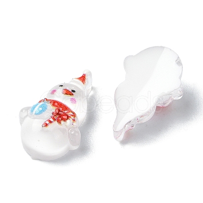 White Christmas Series Resin Cabochons CRES-Q006-02F-1
