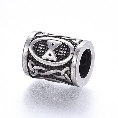 304 Stainless Steel Beads STAS-H460-01AS-12-1