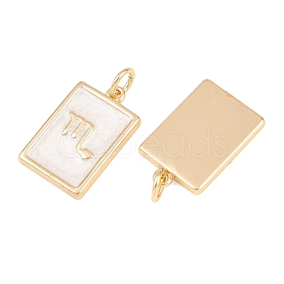 Brass Enamel Pendants KK-CBA62C2-01B-1