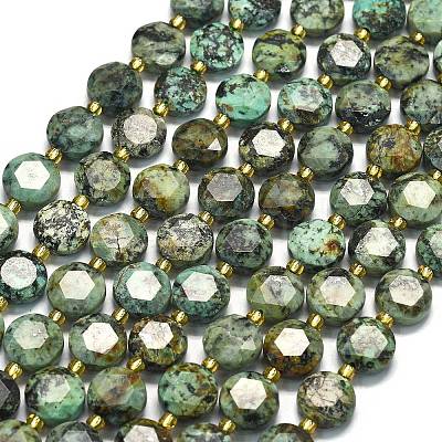 Natural African Turquoise(Jasper) Beads Strands G-C116-A154-01-1