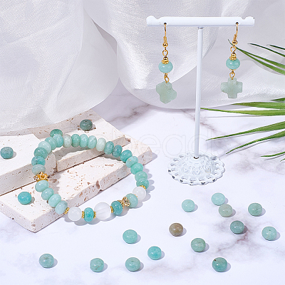 1 Strand Natural Flower Amazonite Beads Strands G-SC0003-75-1