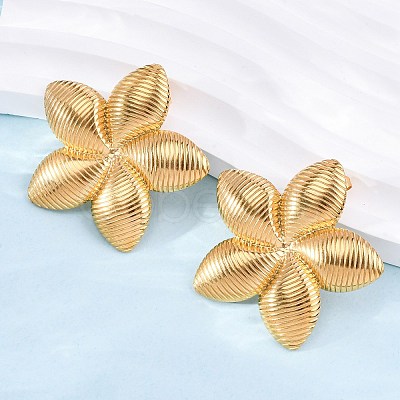 304 Stainless Steel Stud Earrings for Women EJEW-K306-19G-1