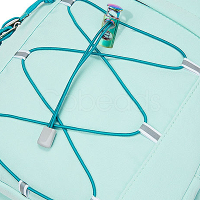 20Pcs Rainbow color Alloy Cord Locks FIND-GF0002-76-1