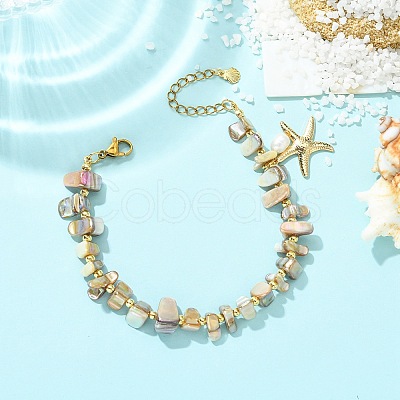 Natural Cultured Freshwater Pearl Beaded Bracelets BJEW-JB13751-1