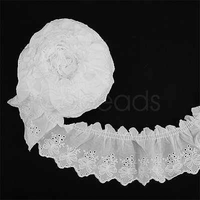 5 Yards Pleated Cotton Ribbon OCOR-HY0001-76-1