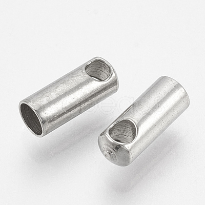 Tarnish Resistant 201 Stainless Steel Cord Ends STAS-S028-42-1