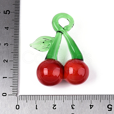 Handmade Lampwork Pendants LAMP-N034-05-1