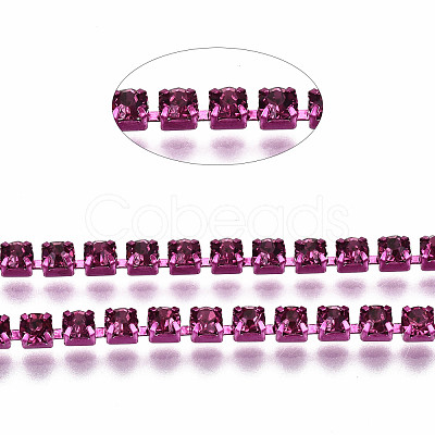 Electrophoresis Iron Rhinestone Strass Chains CHC-Q009-SS8.5-B19-1