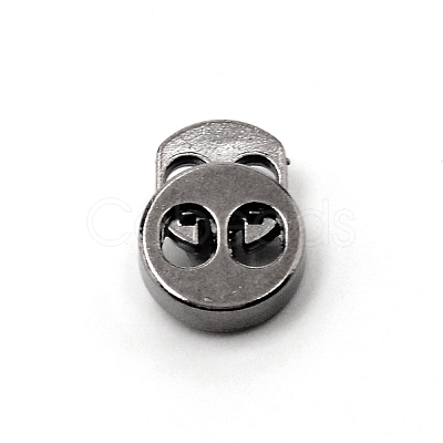 Alloy Spring Cord Locks FIND-WH0100-60B-1