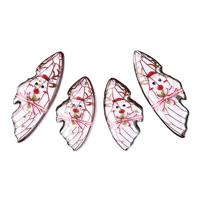 Christmas Theme Epoxy Resin Pendants X1-RESI-TAC0021-99C-1