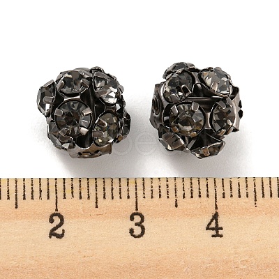 Gunmetal Brass Rhinestone Beads RB-F035-05A-01-1