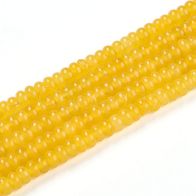 Dyed Natural White Jade Beads Strands G-T139-57A-01-1