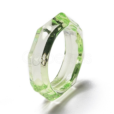 Transparent Acrylic Finger Rings LS-RJEW-T010-09B-1