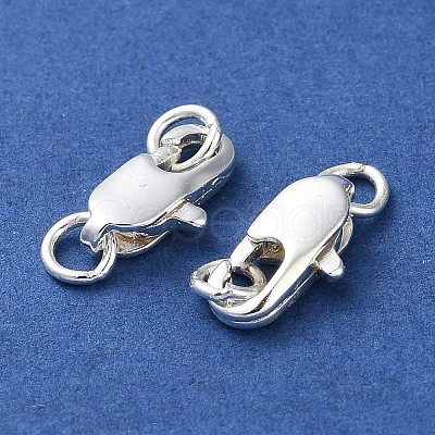 Rack Plating Brass Lobster Claw Clasps KK-F090-24S-01-1