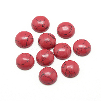 Synthetic Turquoise Cabochons G-R416-12mm-41-1
