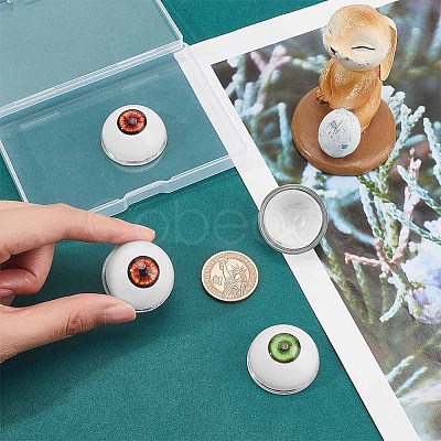 PandaHall Elite 2Pairs 2 Colors Plastic Craft Eyes DIY-PH0010-17B-1