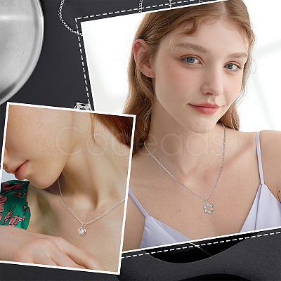 304 Stainless Steel Chain Necklaces STAS-PH0018-41P-1