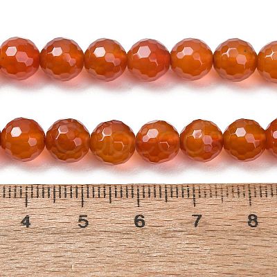 Natural Carnelian Beads Strands G-C280-B10-8mm-1