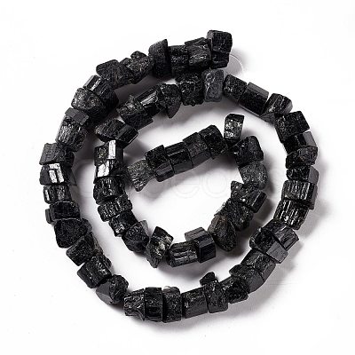 Natural Black Tourmaline Beads Strands G-F719-19-1