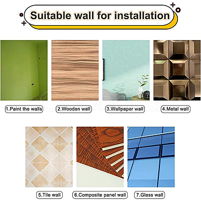 3 Sets DIY Adhesive Acrylic Mirror Wall Decoration Kit DIY-CN0001-92-1
