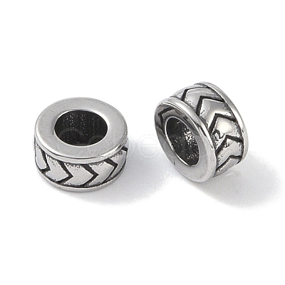 316 Surgical Stainless Steel European Beads STAS-P362-03AS-01-1