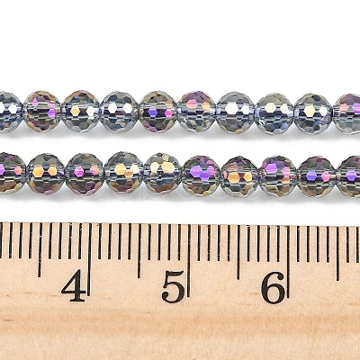 Electroplate Transparent Glass Beads EGLA-B013-02A-HP17-1