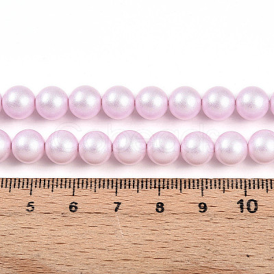Baking Paint Pearlized Glass Pearl Bead Strands HY-N002-8mm-C03-1